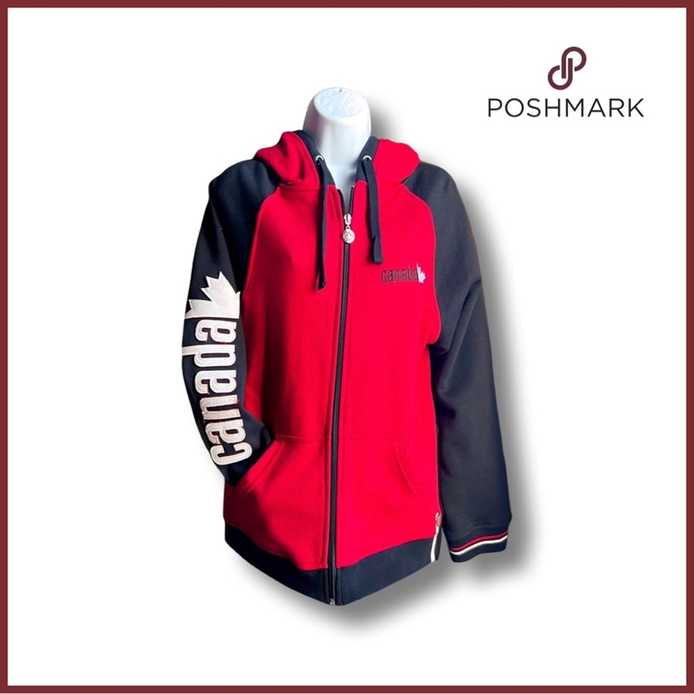 IT’S FUN TO BE CANADIAN Hoodie, Red & Black / Size S